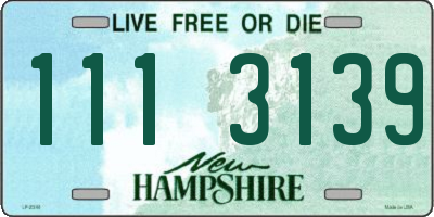 NH license plate 1113139