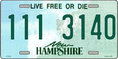 NH license plate 1113140
