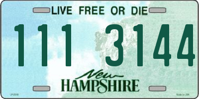 NH license plate 1113144