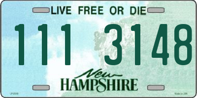 NH license plate 1113148