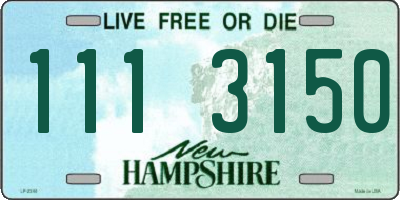 NH license plate 1113150