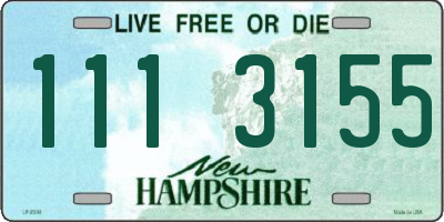NH license plate 1113155