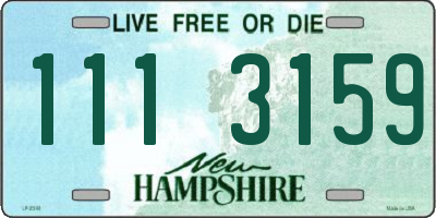 NH license plate 1113159