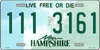 NH license plate 1113161