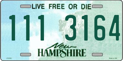 NH license plate 1113164