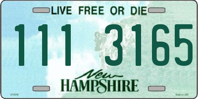 NH license plate 1113165