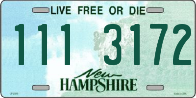 NH license plate 1113172