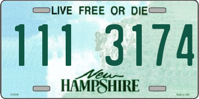 NH license plate 1113174