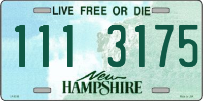 NH license plate 1113175