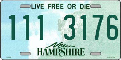 NH license plate 1113176