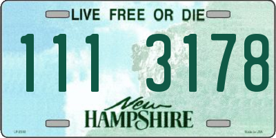 NH license plate 1113178