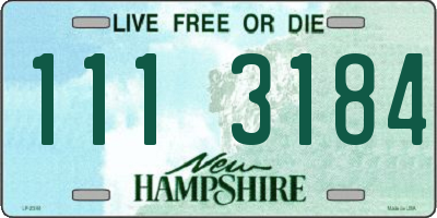 NH license plate 1113184