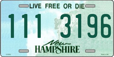 NH license plate 1113196