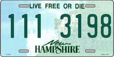 NH license plate 1113198