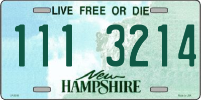 NH license plate 1113214