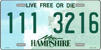 NH license plate 1113216