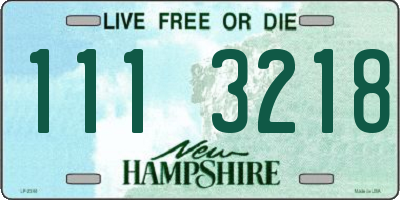 NH license plate 1113218
