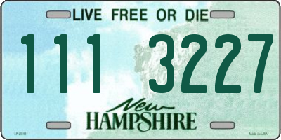 NH license plate 1113227
