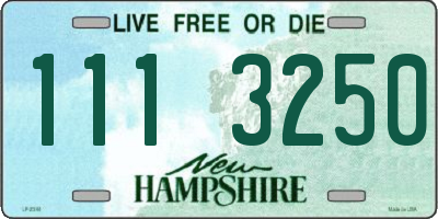 NH license plate 1113250