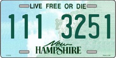 NH license plate 1113251