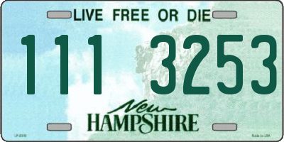 NH license plate 1113253