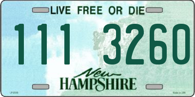 NH license plate 1113260