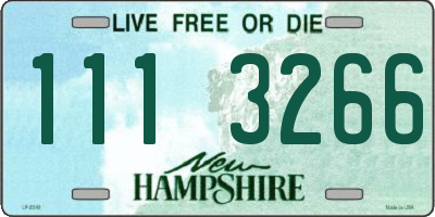 NH license plate 1113266