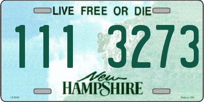 NH license plate 1113273