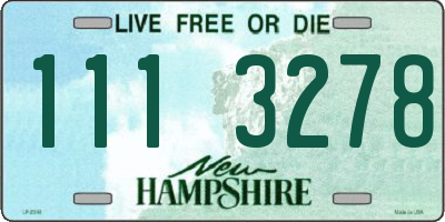 NH license plate 1113278