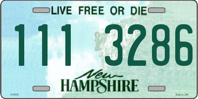 NH license plate 1113286