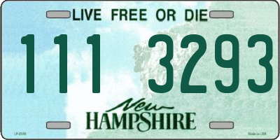 NH license plate 1113293