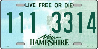 NH license plate 1113314