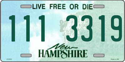 NH license plate 1113319
