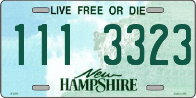 NH license plate 1113323