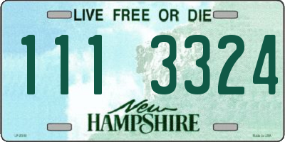 NH license plate 1113324