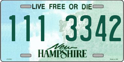 NH license plate 1113342