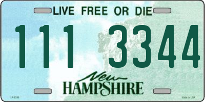 NH license plate 1113344