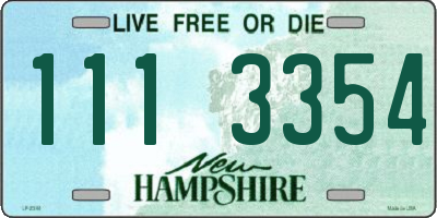 NH license plate 1113354