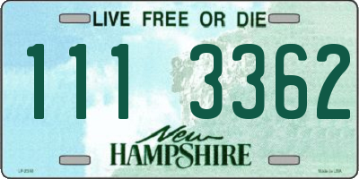 NH license plate 1113362