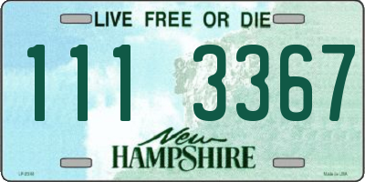 NH license plate 1113367