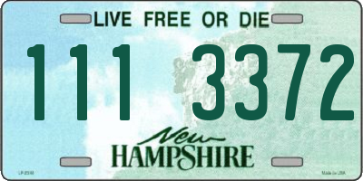 NH license plate 1113372