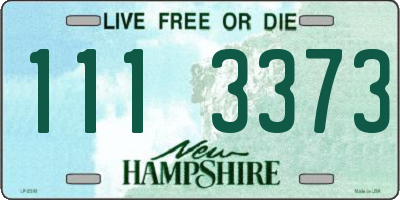 NH license plate 1113373