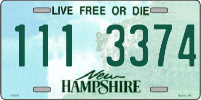NH license plate 1113374