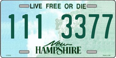 NH license plate 1113377