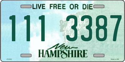 NH license plate 1113387