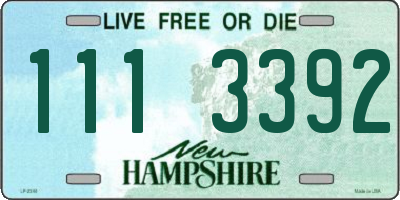 NH license plate 1113392