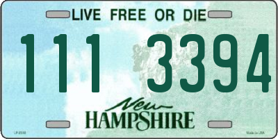 NH license plate 1113394