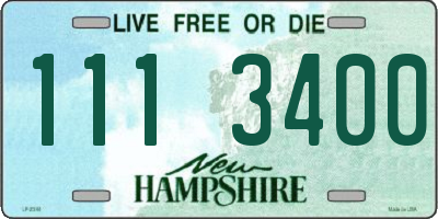 NH license plate 1113400