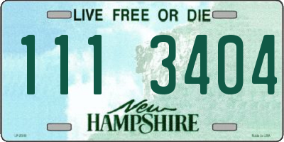 NH license plate 1113404