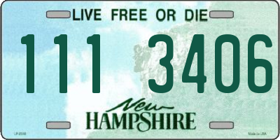NH license plate 1113406